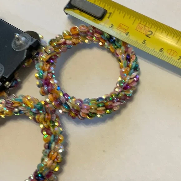 Stella and Dot Colorful Beaded Hoop Earrings and Stud Set - Picture 5 of 5